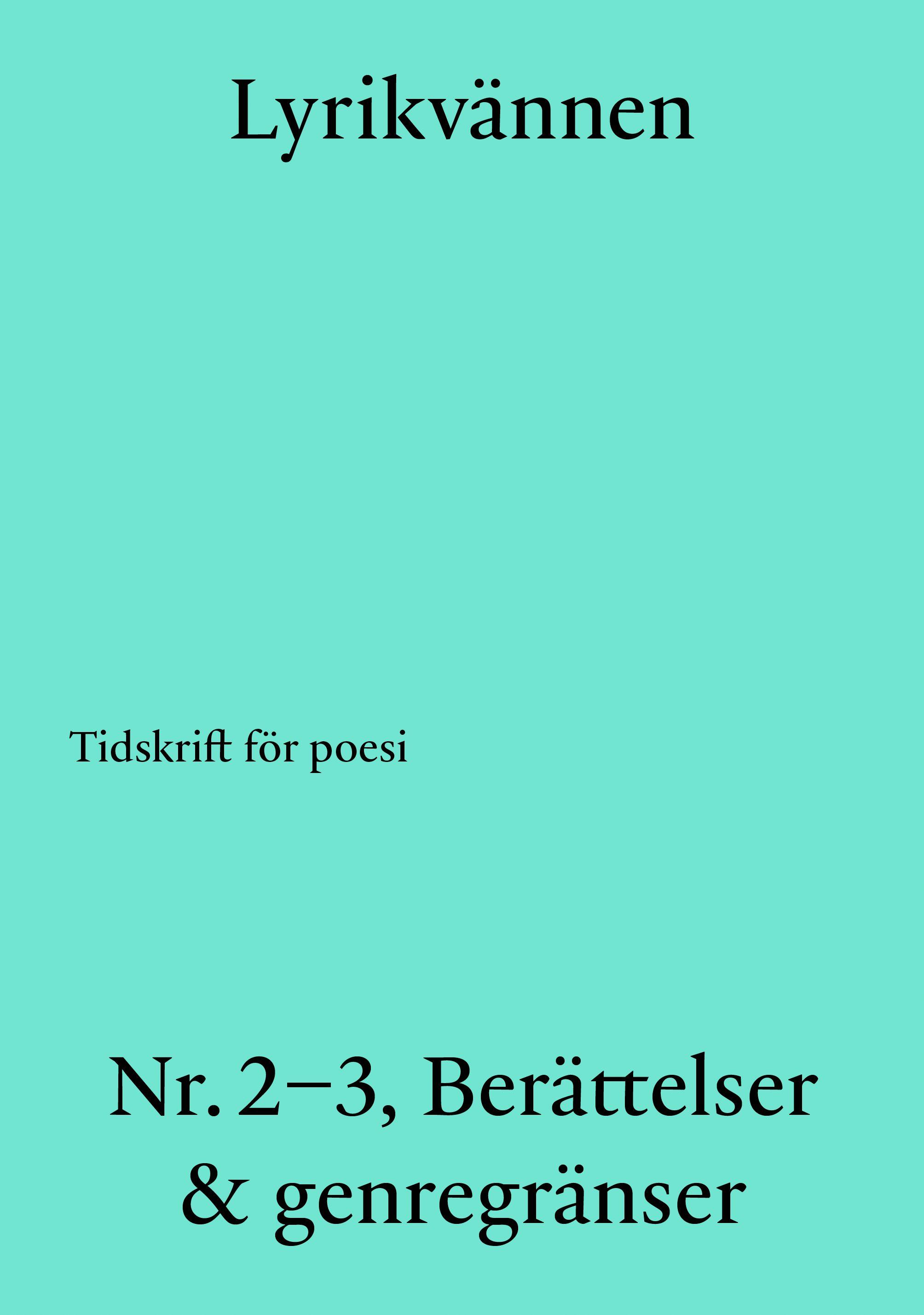 Omslag för Nr. 2–3, 2024