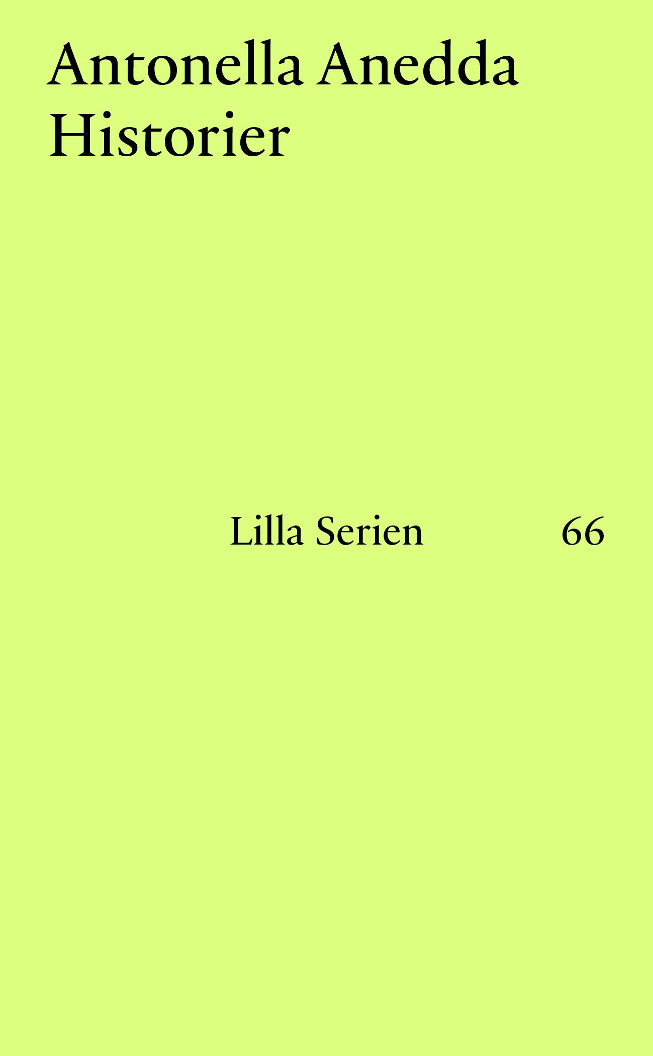 Lilla serien 69 – Antonella Anedda: Historier